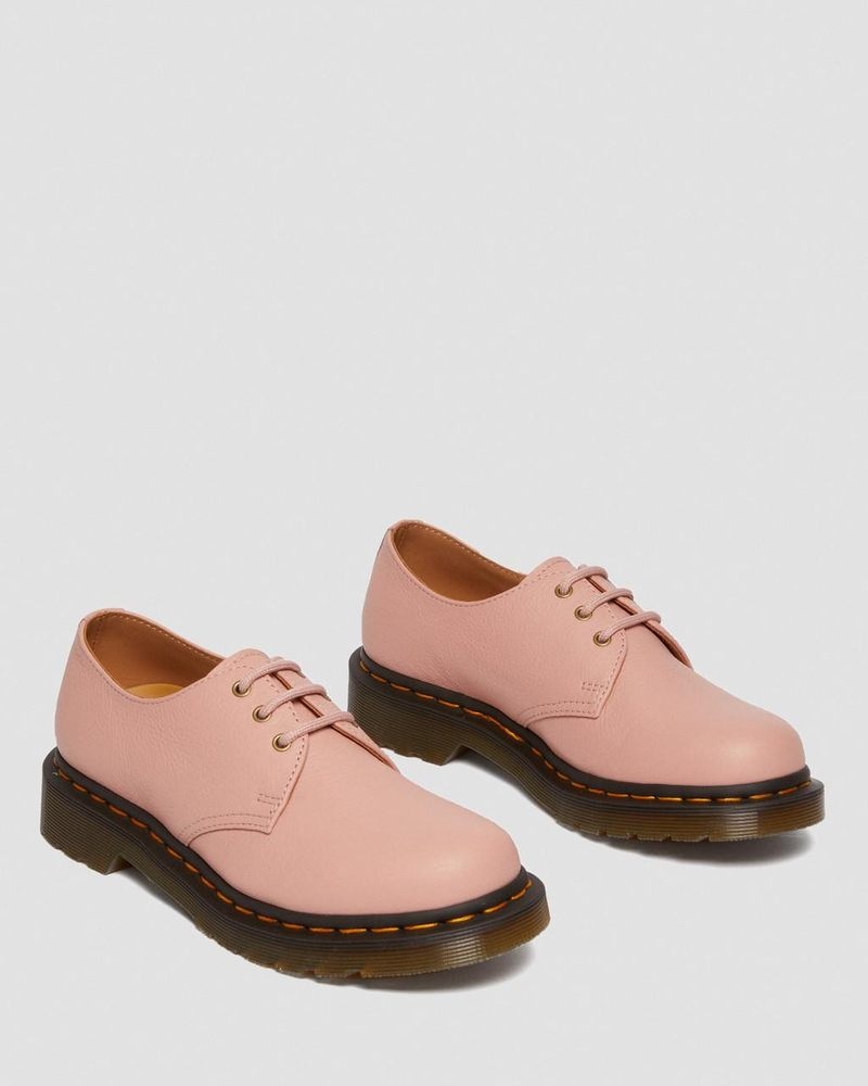 Dr Doc Martens 1461 - Virginia Cuero Oxford Shoes (Virginia) Beige | NF45-E9YQ