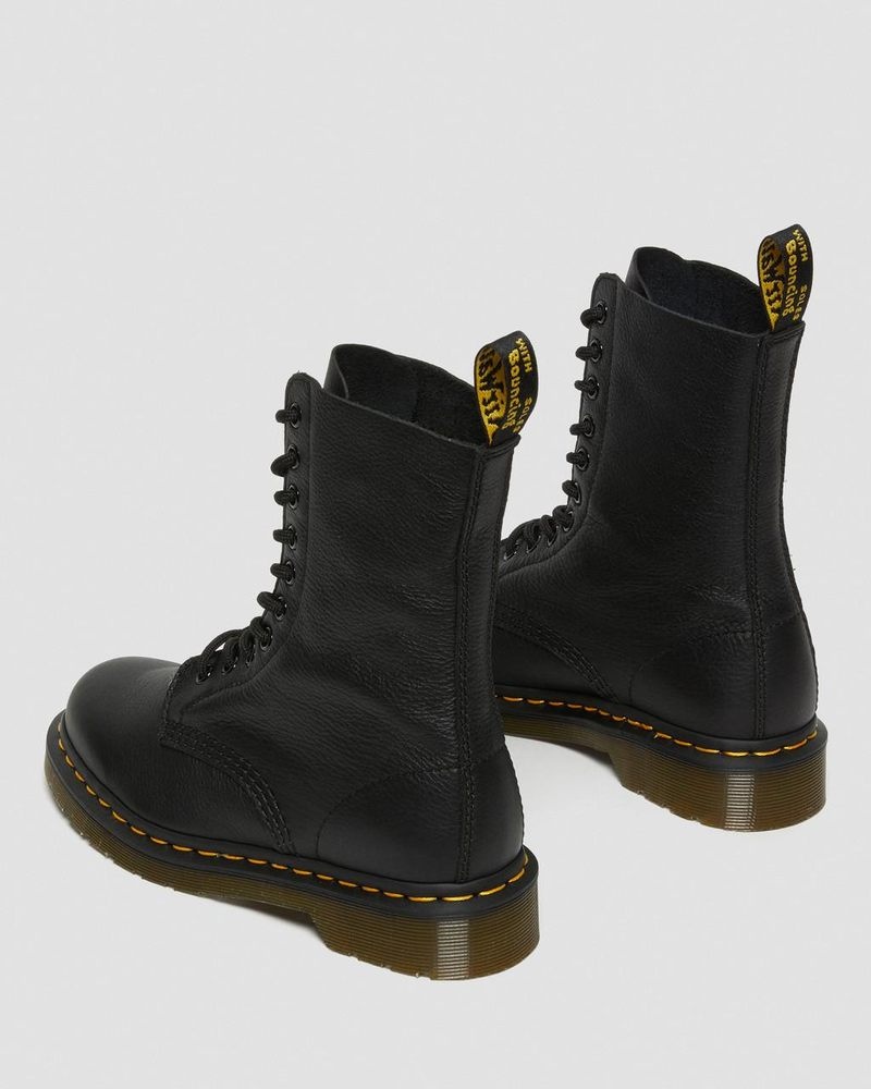 Dr Doc Martens 1490 Virginia Cuero Mid Calf Boots (Virginia) Negros | IS52-R8TO