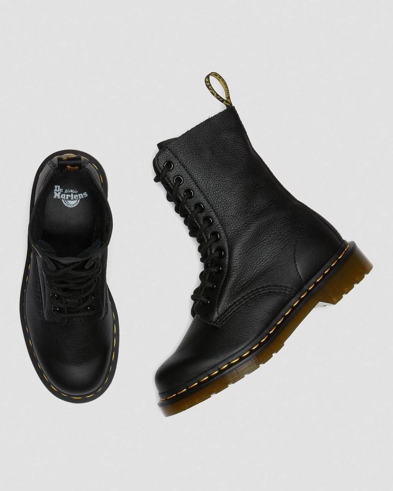 Dr Doc Martens 1490 Virginia Cuero Mid Calf Boots (Virginia) Negros | IS52-R8TO