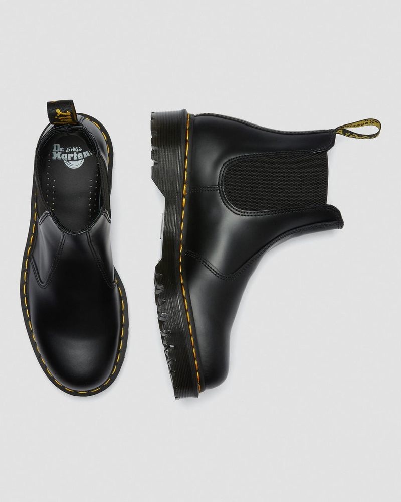 Dr Doc Martens 2976 Bex Smooth Cuero Chelsea Boots (Smooth Cuero) Negros | UO15-V9NL