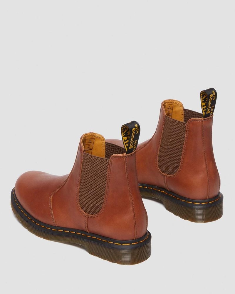 Dr Doc Martens 2976 Carrara Cuero Chelsea Boots (Carrara) Saddle Tan | NB79-W6NT