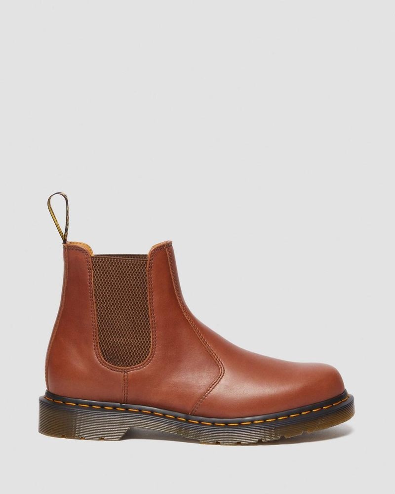 Dr Doc Martens 2976 Carrara Cuero Chelsea Boots (Carrara) Saddle Tan | NB79-W6NT