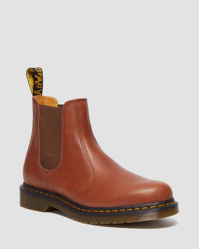 Dr Doc Martens 2976 Carrara Cuero Chelsea Boots (Carrara) Saddle Tan | NB79-W6NT