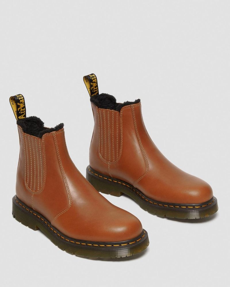 Dr Doc Martens 2976 DM's Wintergrip Cuero Chelsea Boots (Blizzard Wp) Tan | YO72-L9WB