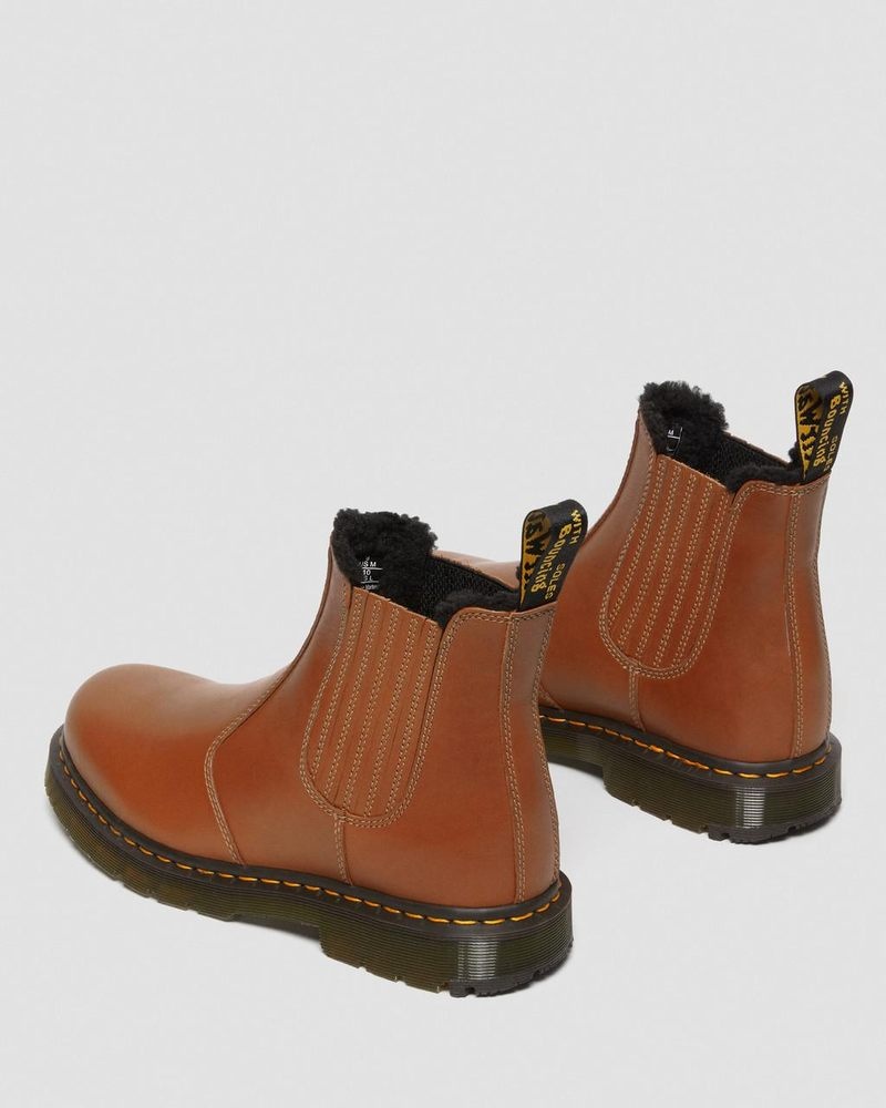 Dr Doc Martens 2976 DM's Wintergrip Cuero Chelsea Boots (Blizzard Wp) Tan | YO72-L9WB