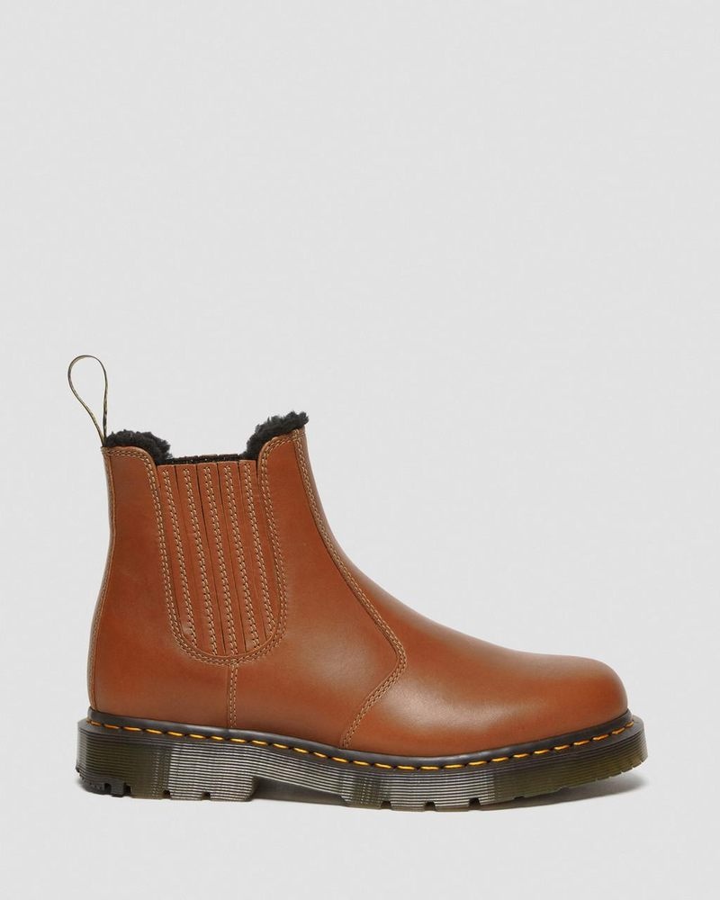 Dr Doc Martens 2976 DM's Wintergrip Cuero Chelsea Boots (Blizzard Wp) Tan | YO72-L9WB