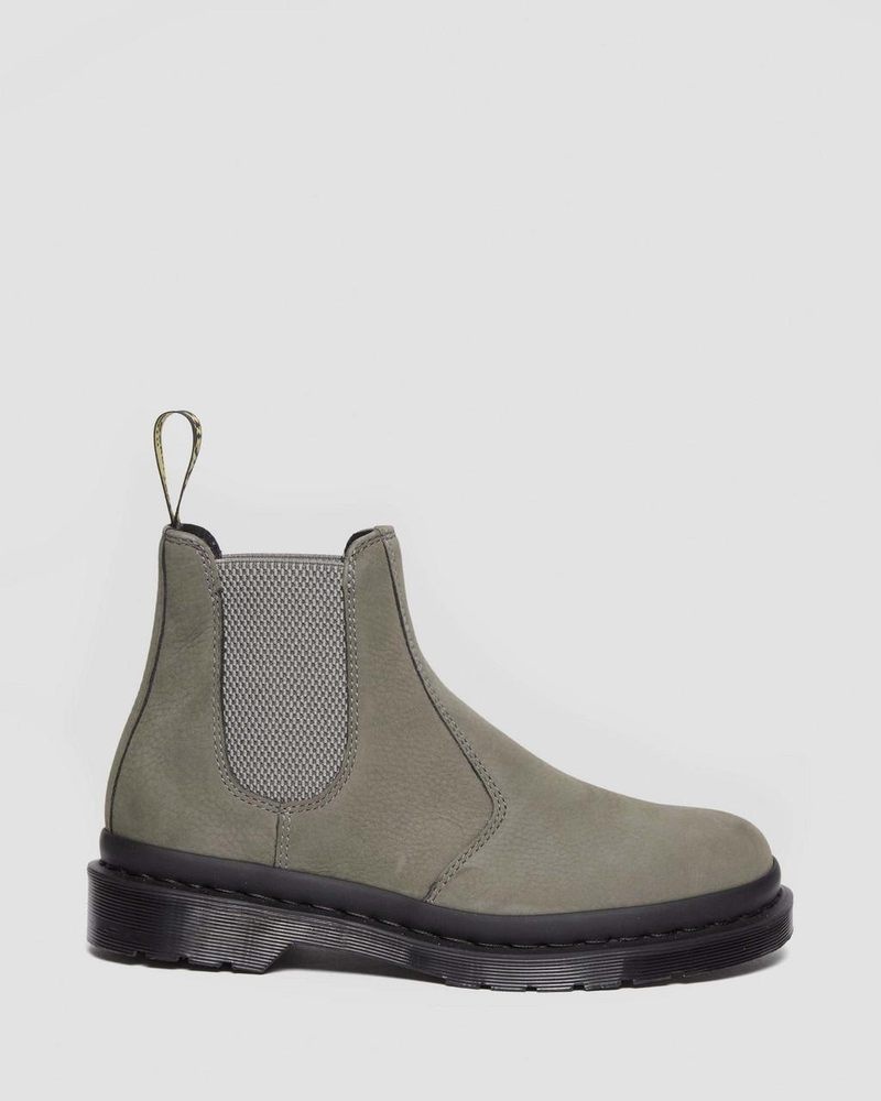 Dr Doc Martens 2976 Milled Nubuck Chelsea Boots (Milled Nubuck Wp) Grises | DW29-A6LK