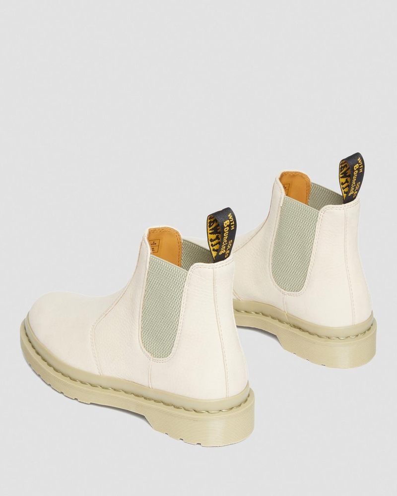 Dr Doc Martens 2976 Mono Milled Nubuck Cuero Chelsea Boots (Milled Nubuck Wp) Beige | KG60-U5BA