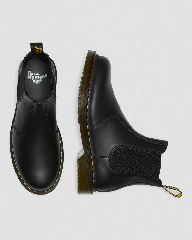 Dr Doc Martens 2976 Nappa Cuero Chelsea Boots (Nappa Cuero) Negros | WW76-K3YP