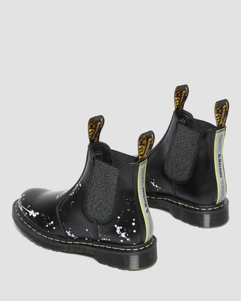 Dr Doc Martens 2976 Neighborhood Smooth Cuero Chelsea Boots (Smooth Cuero) Negros | JU00-G9BH