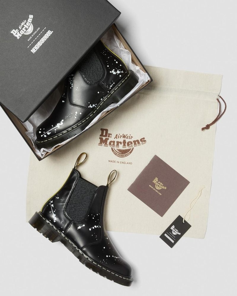 Dr Doc Martens 2976 Neighborhood Smooth Cuero Chelsea Boots (Smooth Cuero) Negros | JU00-G9BH