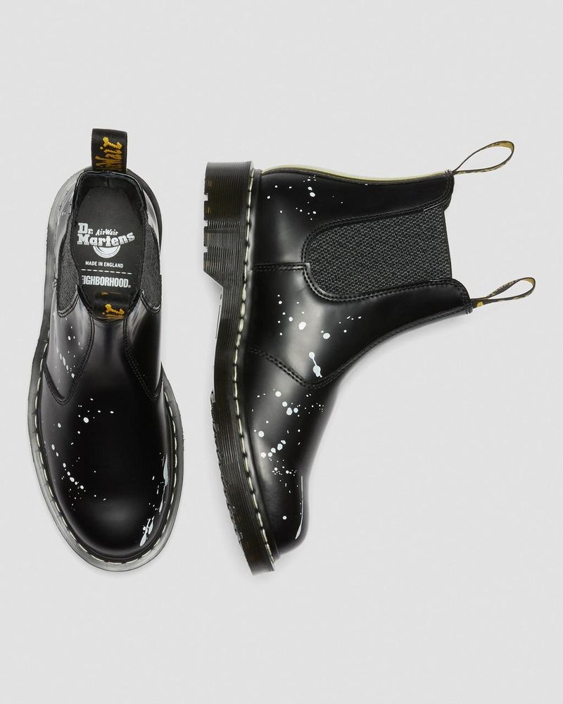 Dr Doc Martens 2976 Neighborhood Smooth Cuero Chelsea Boots (Smooth Cuero) Negros | JU00-G9BH