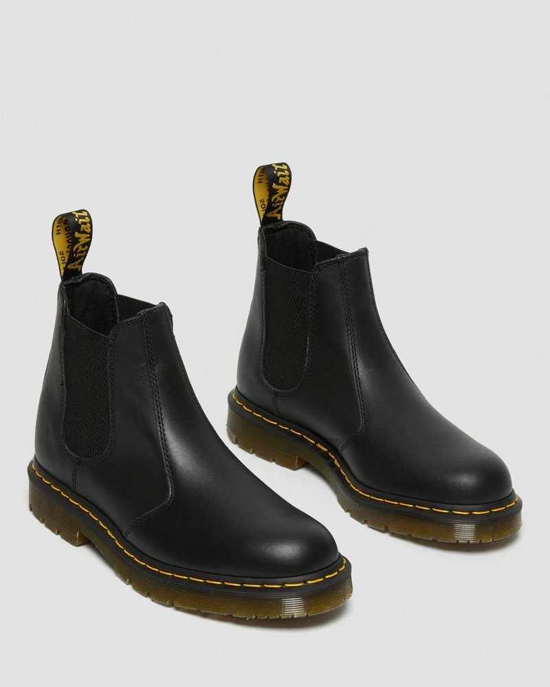 Dr Doc Martens 2976 Slip Resistant Cuero Chelsea Boots (Industrial Full Grain) Negros | KE40-A9IC