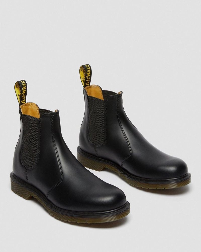 Dr Doc Martens 2976 Smooth Cuero Chelsea Boots (Smooth Cuero) Negros | TD09-B3PK