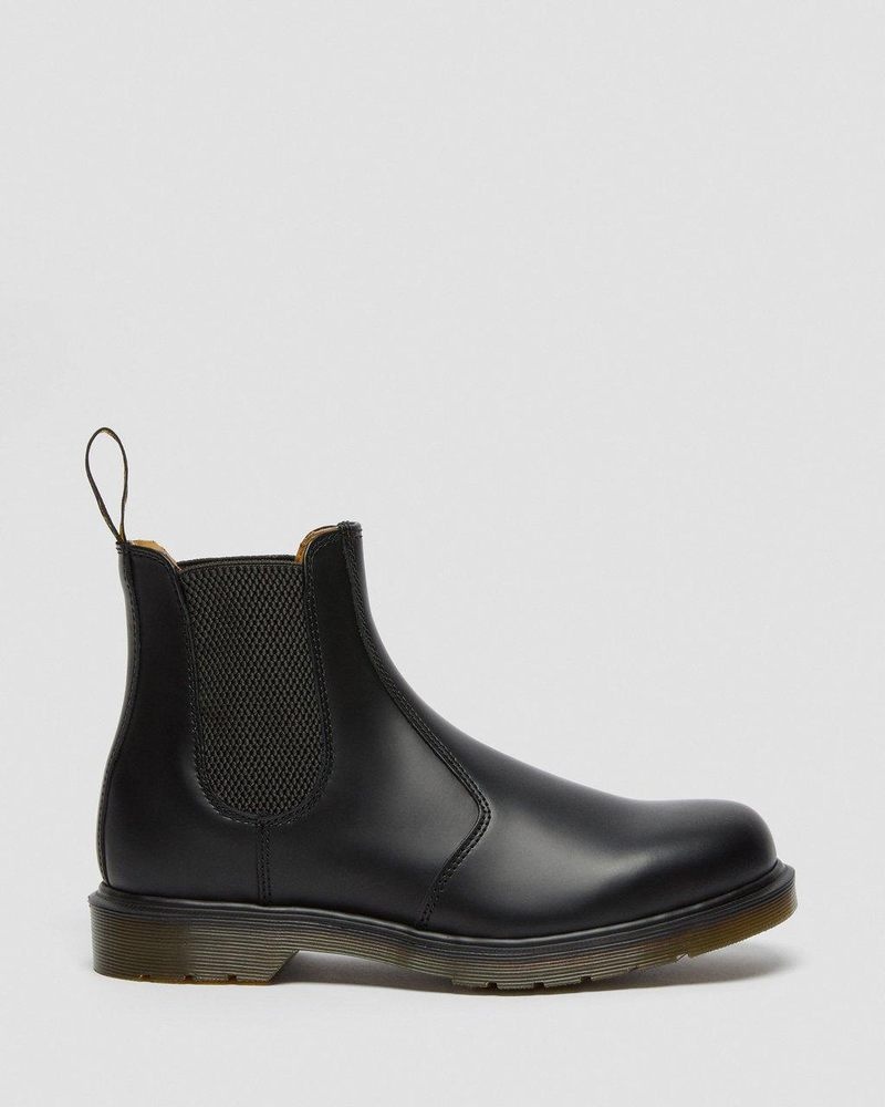 Dr Doc Martens 2976 Smooth Cuero Chelsea Boots (Smooth Cuero) Negros | TD09-B3PK