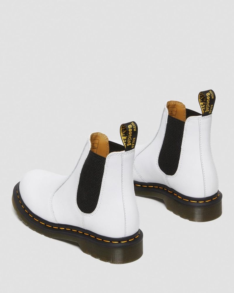 Dr Doc Martens 2976 Softy T Cuero Chelsea Boots (Softy T) Blancos | AA35-I8FZ