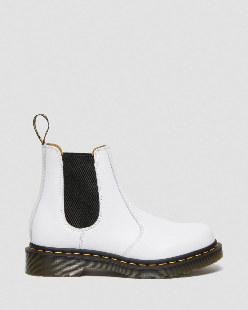 Dr Doc Martens 2976 Softy T Cuero Chelsea Boots (Softy T) Blancos | AA35-I8FZ