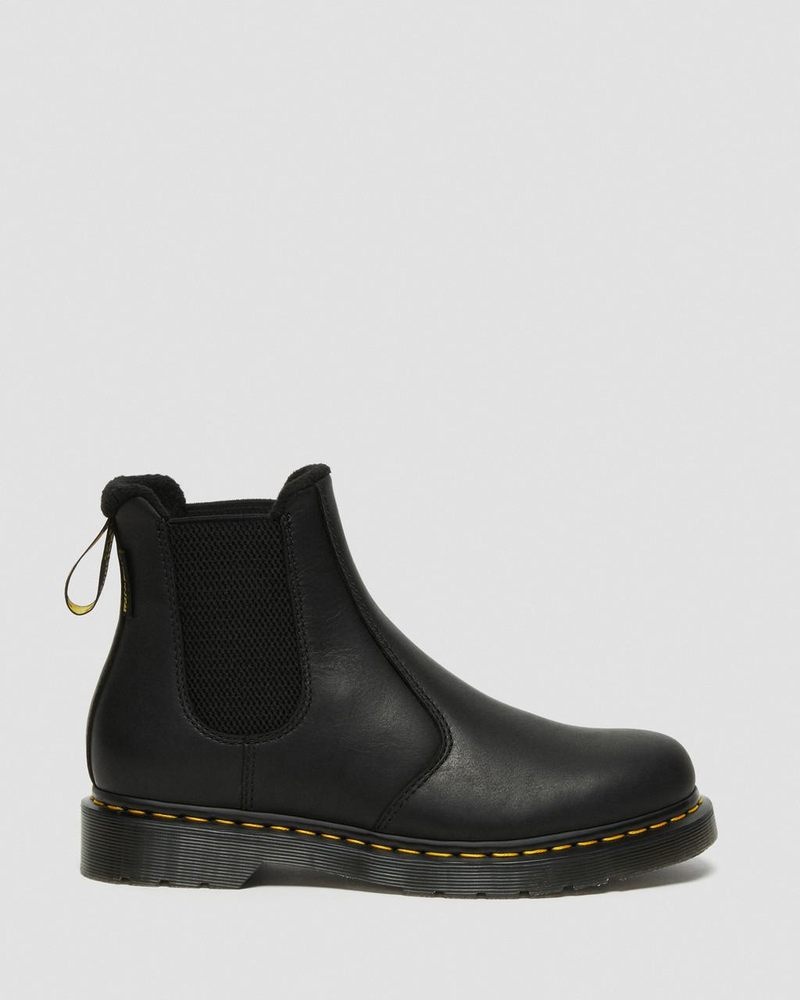 Dr Doc Martens 2976 Warmwair Cuero Chelsea Boots (Valor Wp) Negros | VI98-R9BD