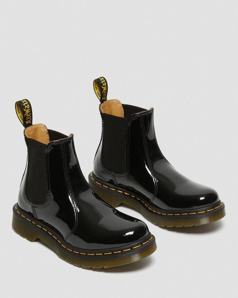 Dr Doc Martens 2976 - Charol Cuero Chelsea Boots (Charol Cuero) Negros | PD50-H0BT