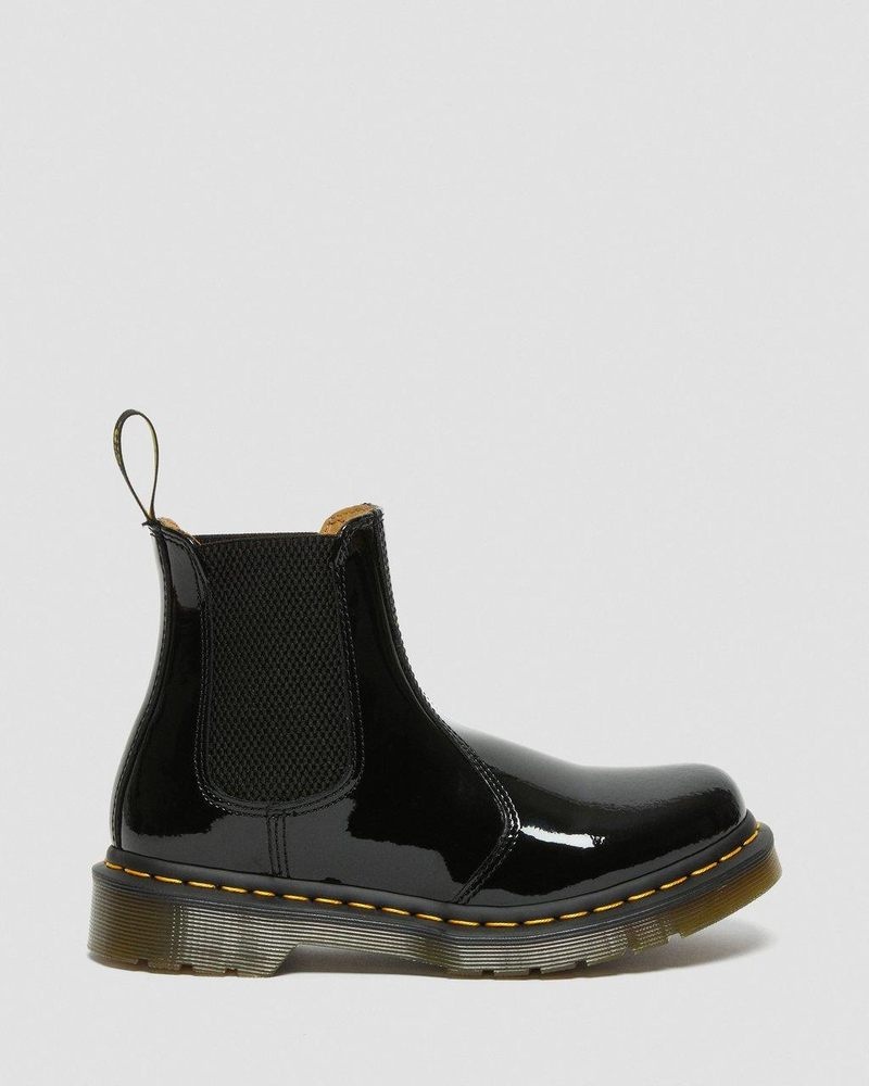 Dr Doc Martens 2976 - Charol Cuero Chelsea Boots (Charol Cuero) Negros | PD50-H0BT