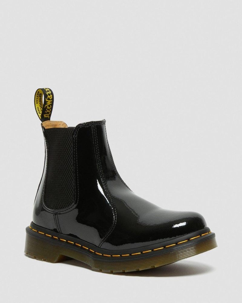 Dr Doc Martens 2976 - Charol Cuero Chelsea Boots (Charol Cuero) Negros | PD50-H0BT