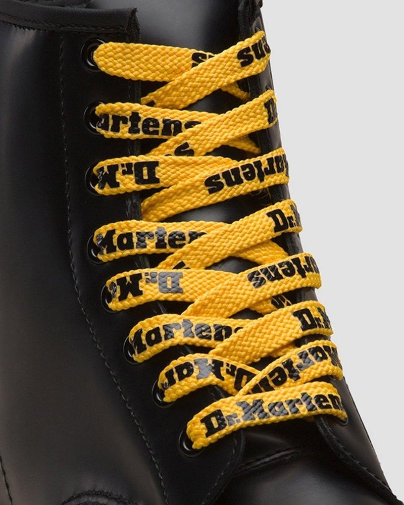 Dr Doc Martens 55 Inch Planos Shoe Laces (8-10 Eye) (Tetoron) Yellow+Black | GU47-B0MW