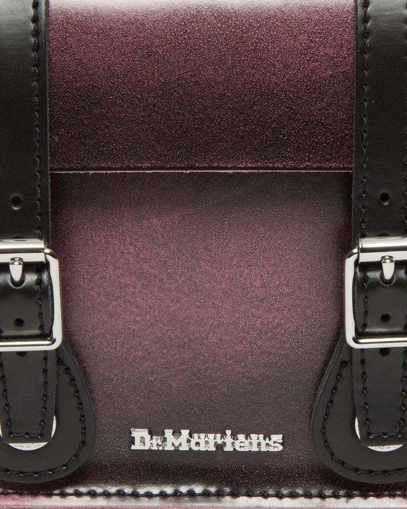 Dr Doc Martens 7 Inch Distressed Cuero Crossbody Bag (Two Tone Rub Off+Kiev) Rosas | RD08-J6WA