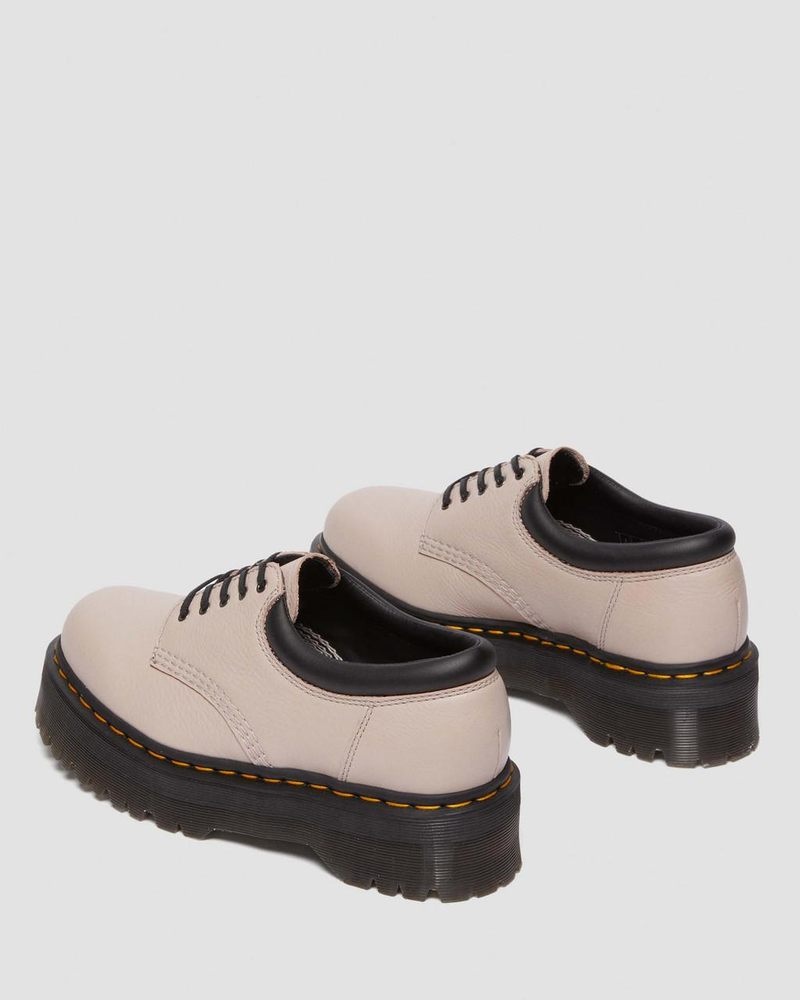 Dr Doc Martens 8053 Pisa Cuero Plataforma Casuales Shoes (Pisa) Vintage Taupe | WQ10-R6CW