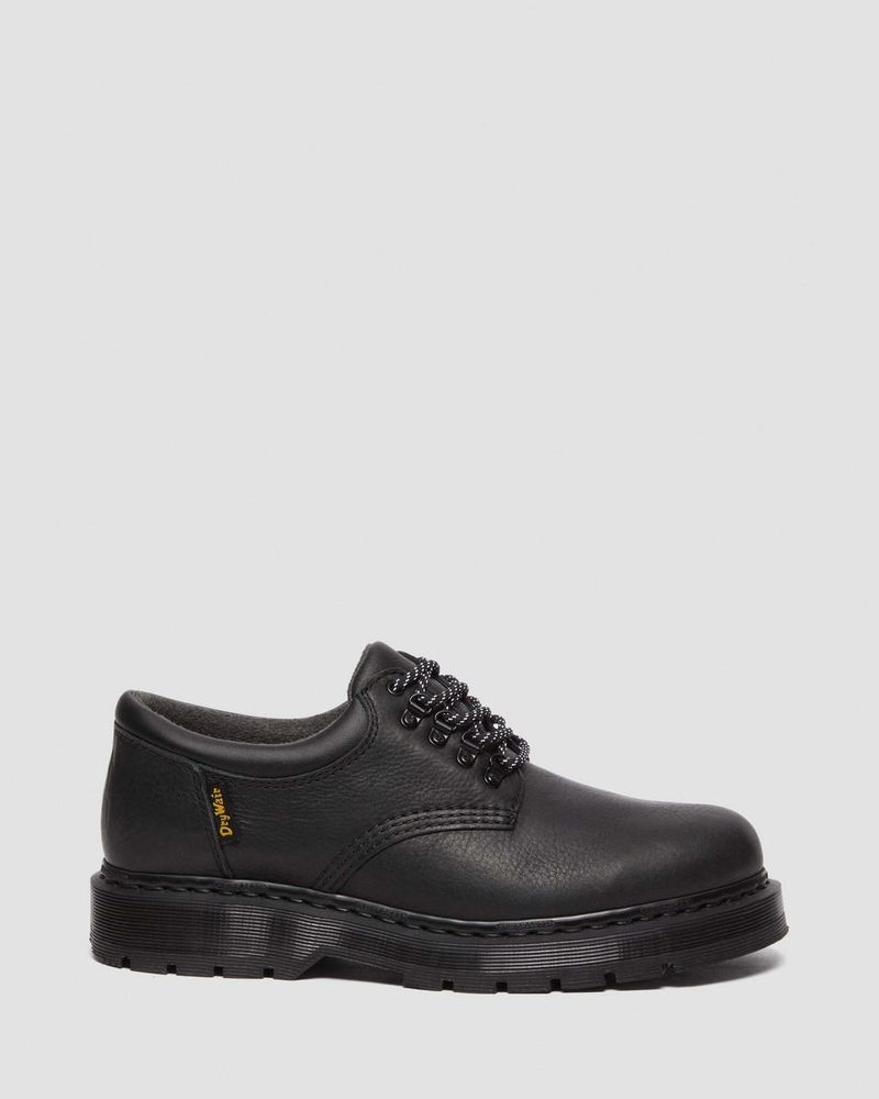 Dr Doc Martens 8053 Trinity Impermeables Cuero Casuales Shoes Negros | JR62-W5IJ