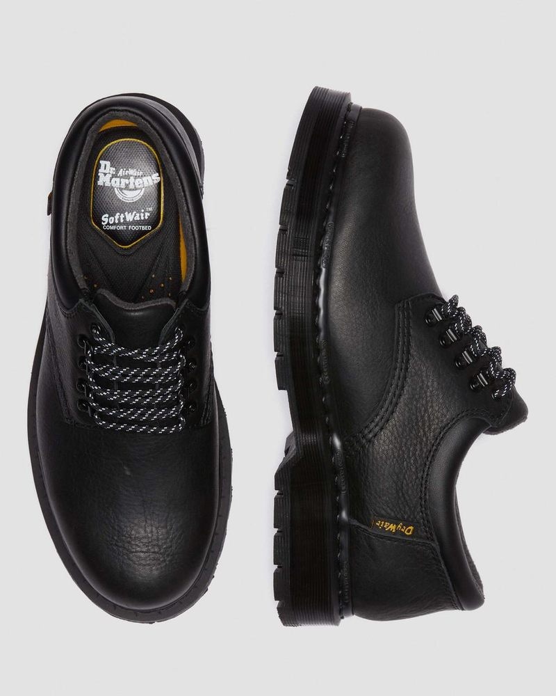 Dr Doc Martens 8053 Trinity Impermeables Cuero Casuales Shoes Negros | JR62-W5IJ