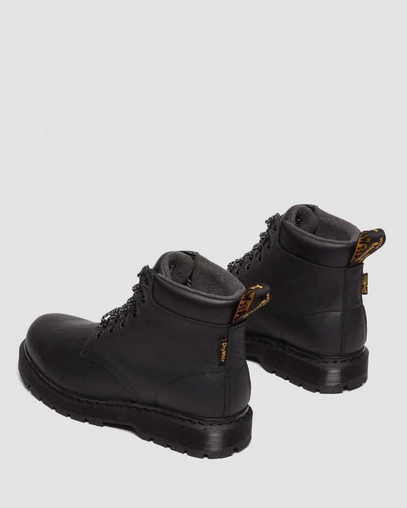 Dr Doc Martens 939 Trinity Impermeables Cuero Encaje Up Boots Negros | UE91-J4YA