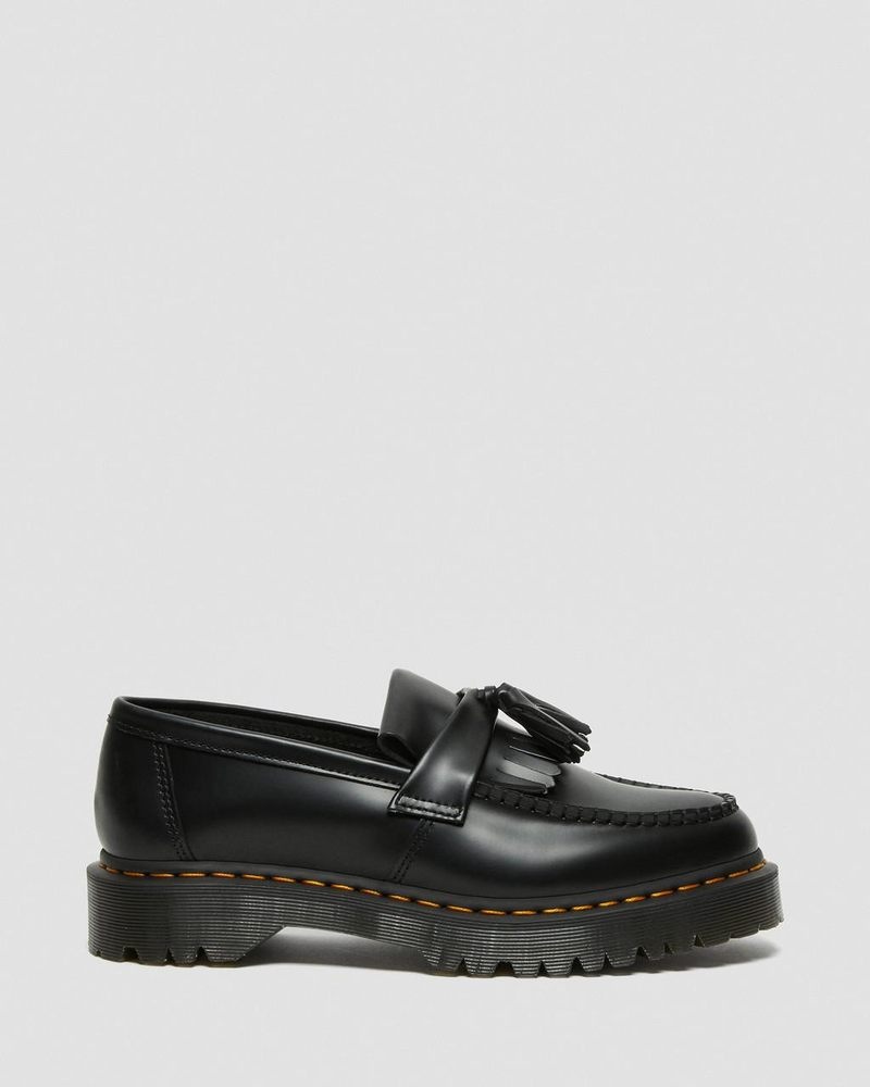 Dr Doc Martens Adrian Bex Smooth Cuero Tassel Loafers (Smooth Cuero) Negros | YZ19-J2JR