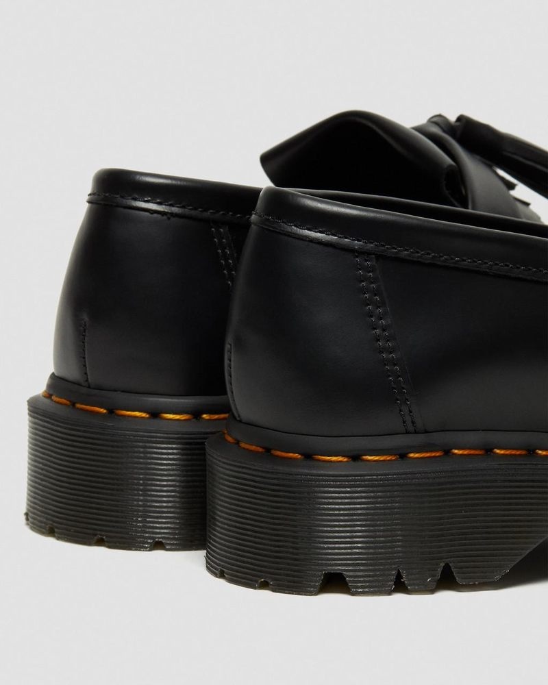 Dr Doc Martens Adrian Bex Smooth Cuero Tassel Loafers (Smooth Cuero) Negros | YZ19-J2JR