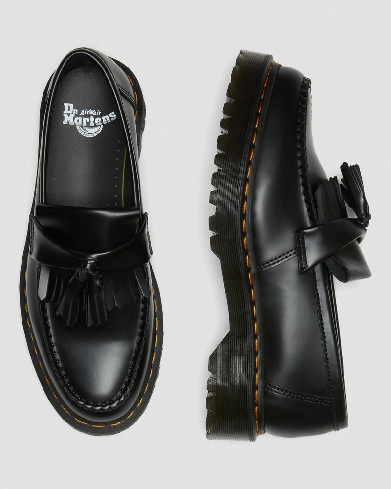 Dr Doc Martens Adrian Bex Smooth Cuero Tassel Loafers (Smooth Cuero) Negros | YZ19-J2JR