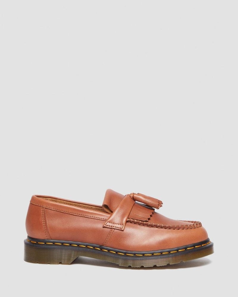 Dr Doc Martens Adrian Carrara Cuero Tassel Loafers (Carrara) Saddle Tan | JO34-R1TK