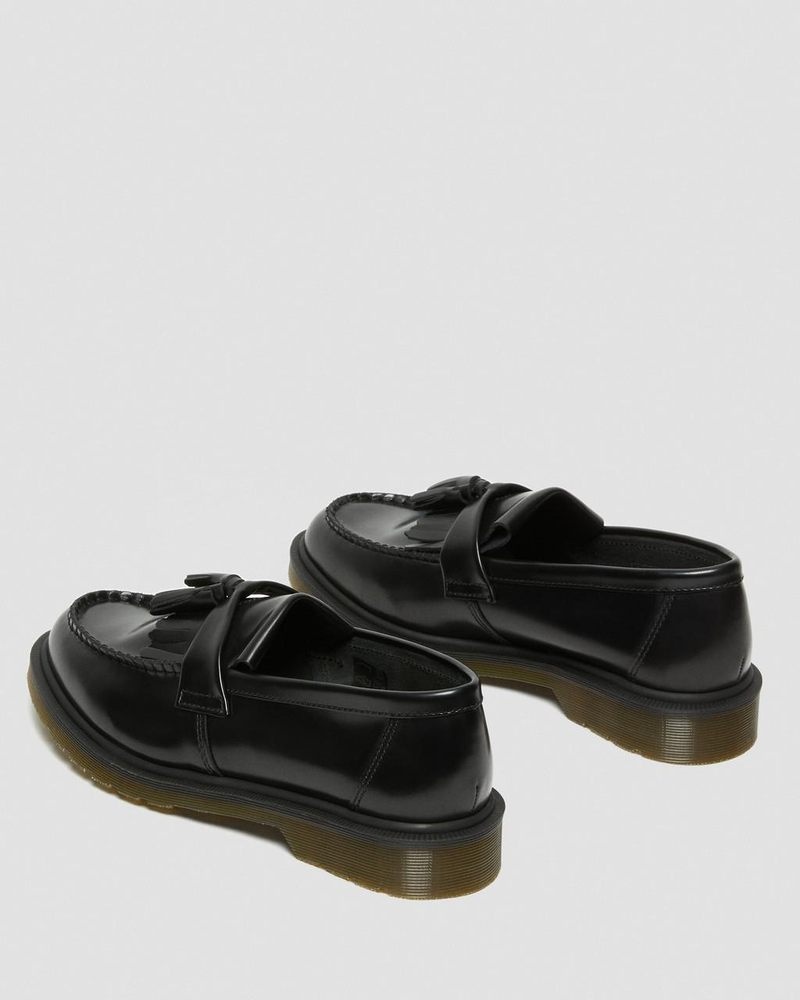 Dr Doc Martens Adrian Smooth Cuero Tassel Loafers (Polished Smooth) Negros | BR84-C7KO