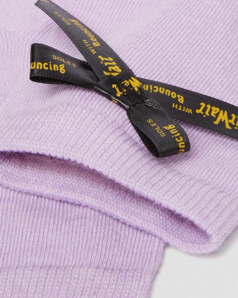 Dr Doc Martens Ankle Bow Organic Algodon Blend Socks (Algodon Blend) Lilac | ZG39-D7HX