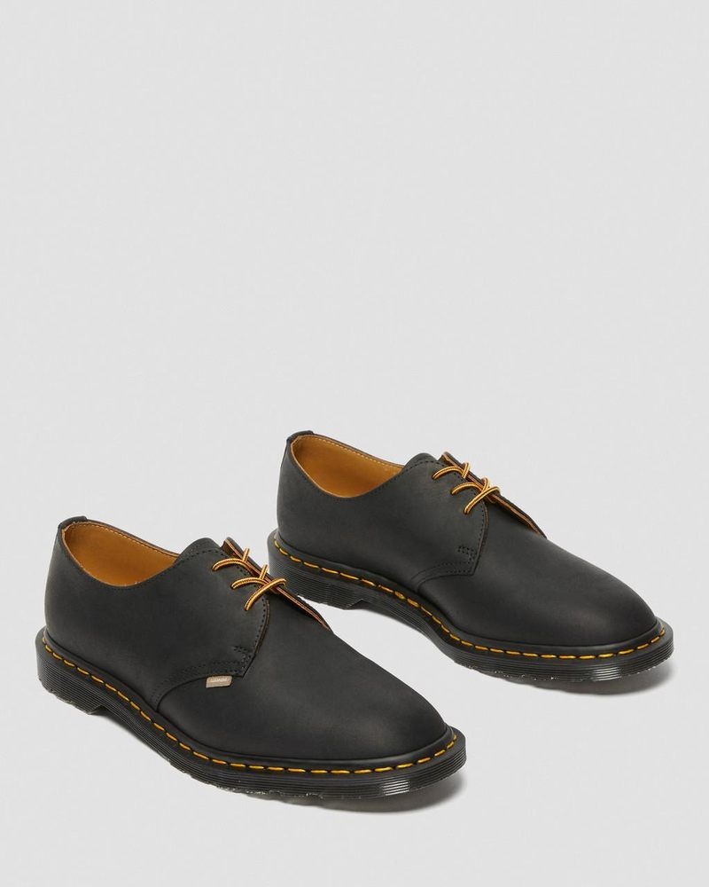 Dr Doc Martens Archie II JJJJound Wyoming Cuero Encaje Up Shoes (Wyoming) Negros | ZW00-F8GU