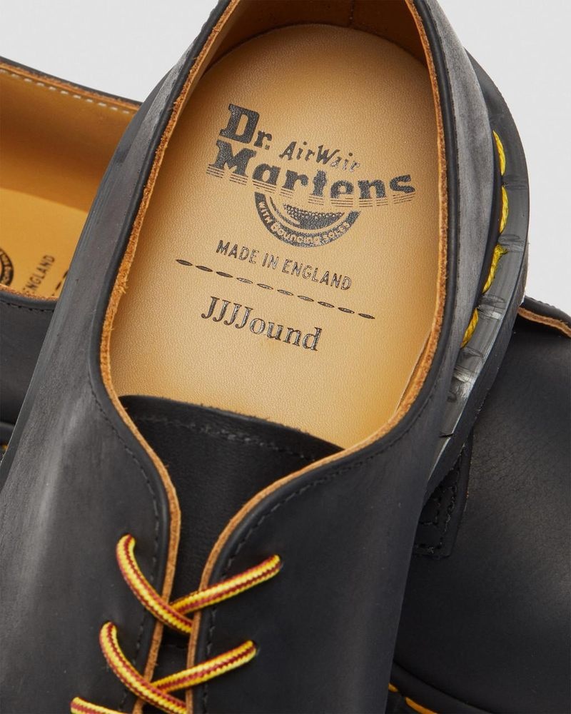 Dr Doc Martens Archie II JJJJound Wyoming Cuero Encaje Up Shoes (Wyoming) Negros | ZW00-F8GU