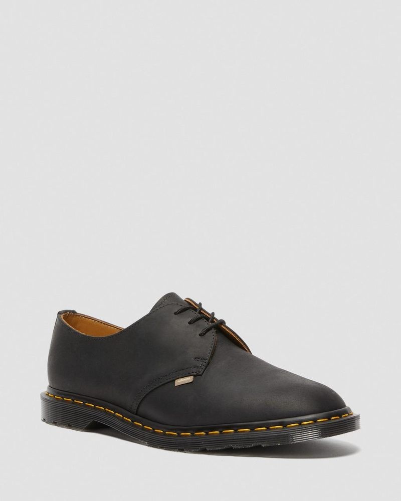 Dr Doc Martens Archie II JJJJound Wyoming Cuero Encaje Up Shoes (Wyoming) Negros | ZW00-F8GU