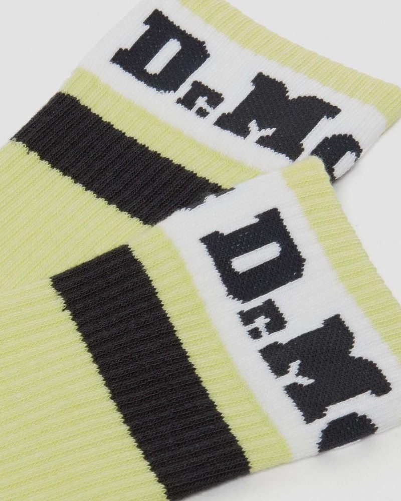 Dr Doc Martens Atléticos Logo Organic Algodon Blend Socks (Algodon Blend) Verdes | AZ89-E6MU