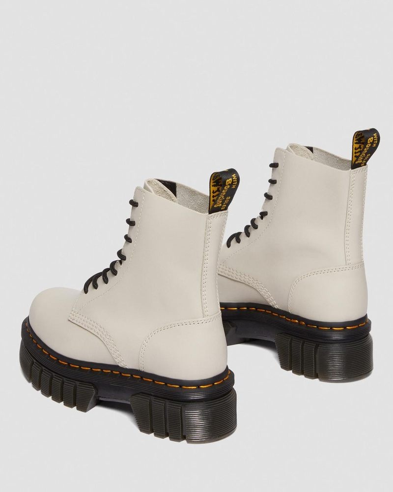 Dr Doc Martens Audrick Nappa Cuero Plataforma Ankle Boots (Nappa Lux) Grises | CC18-A5MJ