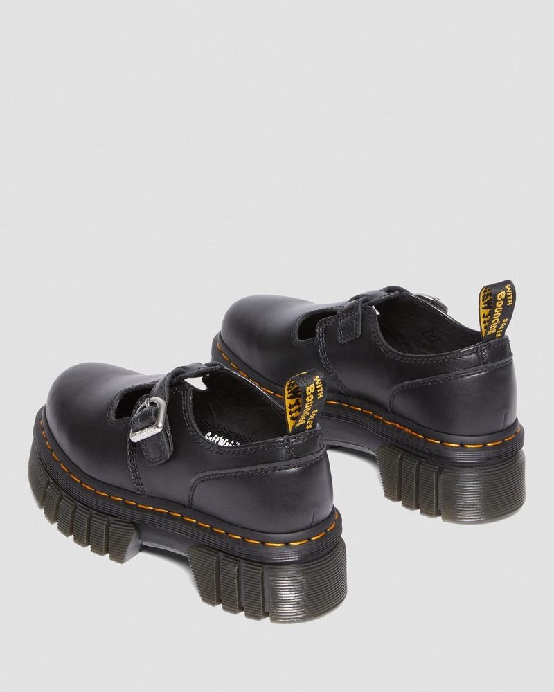 Dr Doc Martens Audrick Nappa Lux Plataforma Mary Jane Shoes (Nappa Lux) Negros | ZU71-E2OF