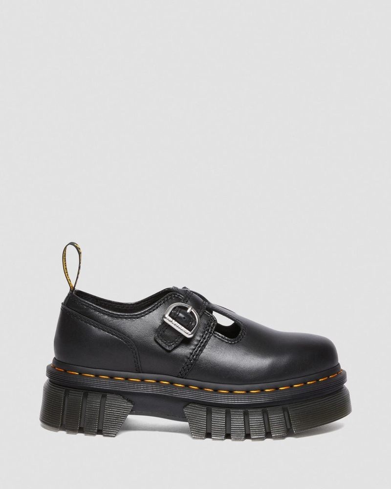 Dr Doc Martens Audrick Nappa Lux Plataforma Mary Jane Shoes (Nappa Lux) Negros | ZU71-E2OF