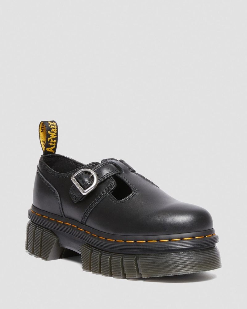 Dr Doc Martens Audrick Nappa Lux Plataforma Mary Jane Shoes (Nappa Lux) Negros | ZU71-E2OF