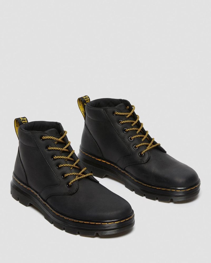 Dr Doc Martens Bonny Cuero Casuales Boots (Wyoming) Negros | IR53-Y5QD