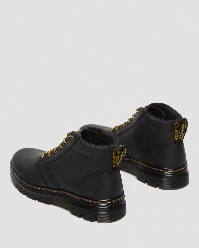 Dr Doc Martens Bonny Cuero Casuales Boots (Wyoming) Negros | IR53-Y5QD