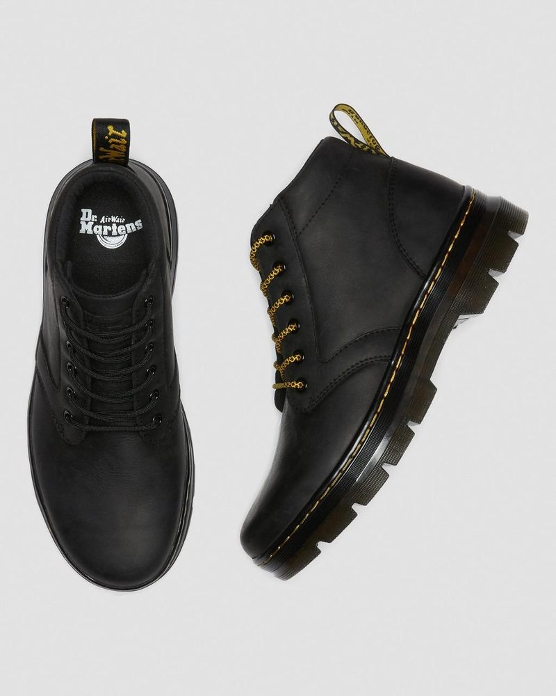 Dr Doc Martens Bonny Cuero Casuales Boots (Wyoming) Negros | IR53-Y5QD