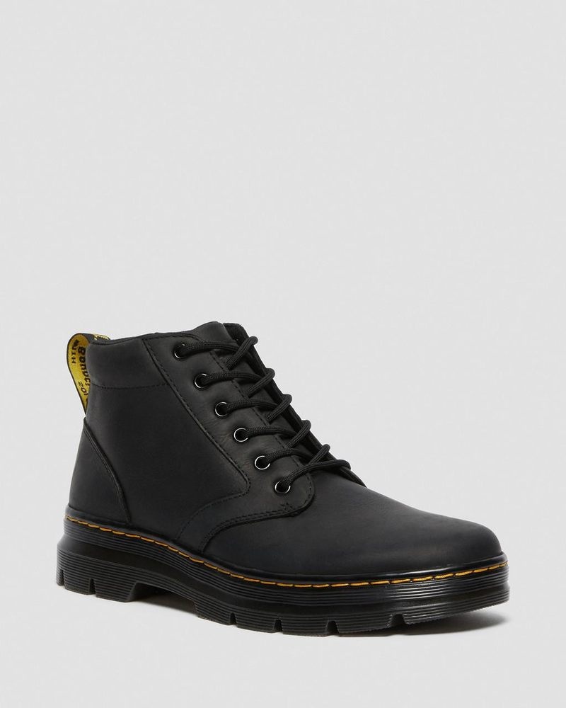 Dr Doc Martens Bonny Cuero Casuales Boots (Wyoming) Negros | IR53-Y5QD