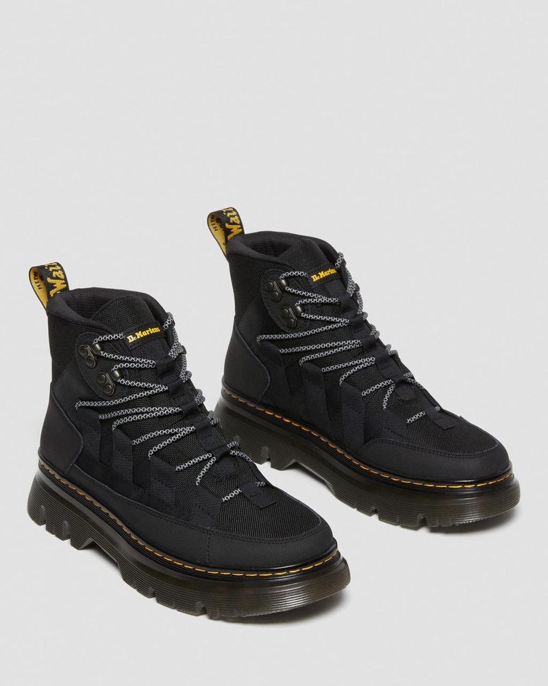 Dr Doc Martens Boury Cuero Casuales Boots (Ajax+Extra Tough 50/50) Negros | WS80-S8MF